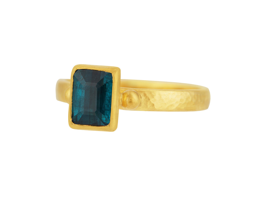 GURHAN, GURHAN Prism Gold Tourmaline Cocktail Ring, 8x6mm Rectangle