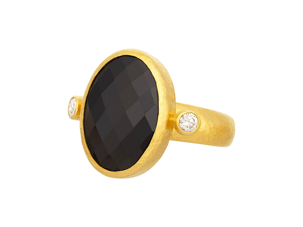 GURHAN, GURHAN Prism Gold Spinel Cocktail Ring, 18x13mm Oval Stone