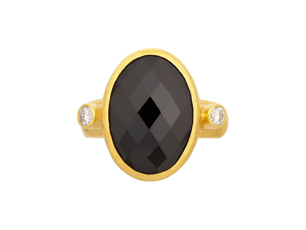 GURHAN, GURHAN Prism Gold Spinel Cocktail Ring, 18x13mm Oval Stone