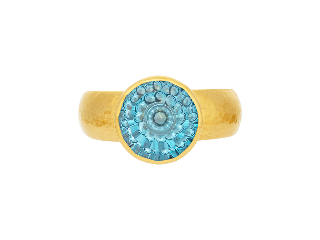 GURHAN, GURHAN Prism Gold Topaz Cocktail Ring, 11mm Round Stone