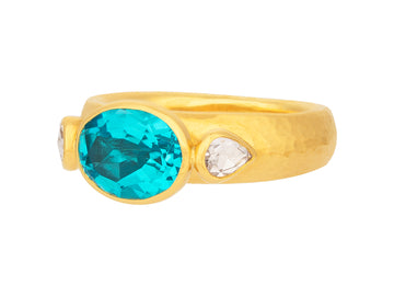 GURHAN, GURHAN Prism Gold Topaz Cocktail Ring, 10x8mm Oval Stone