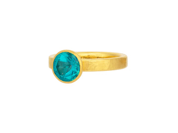 GURHAN, GURHAN Prism Gold Topaz Cocktail Ring, 8mm Round Stone