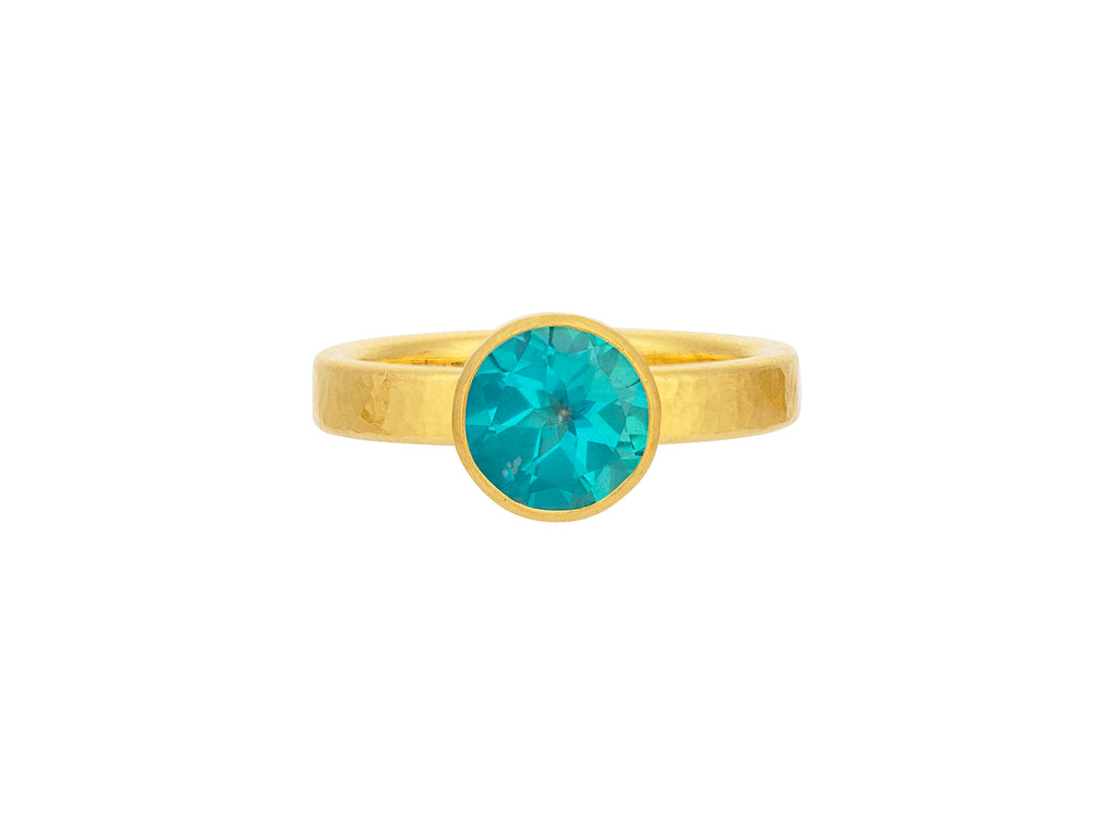 GURHAN, GURHAN Prism Gold Topaz Cocktail Ring, 8mm Round Stone