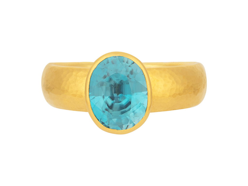 GURHAN, GURHAN Prism Gold Zircon Cocktail Ring, 10x8mm Oval Stone