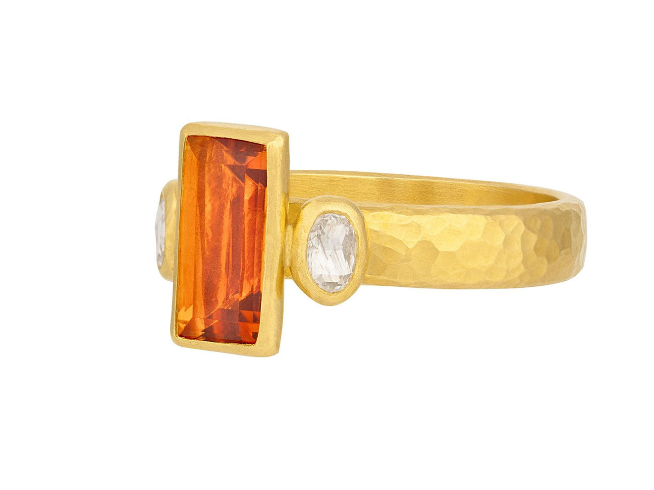GURHAN, GURHAN Prism Gold Citrine Cocktail Ring, 10x5mm Rectangle