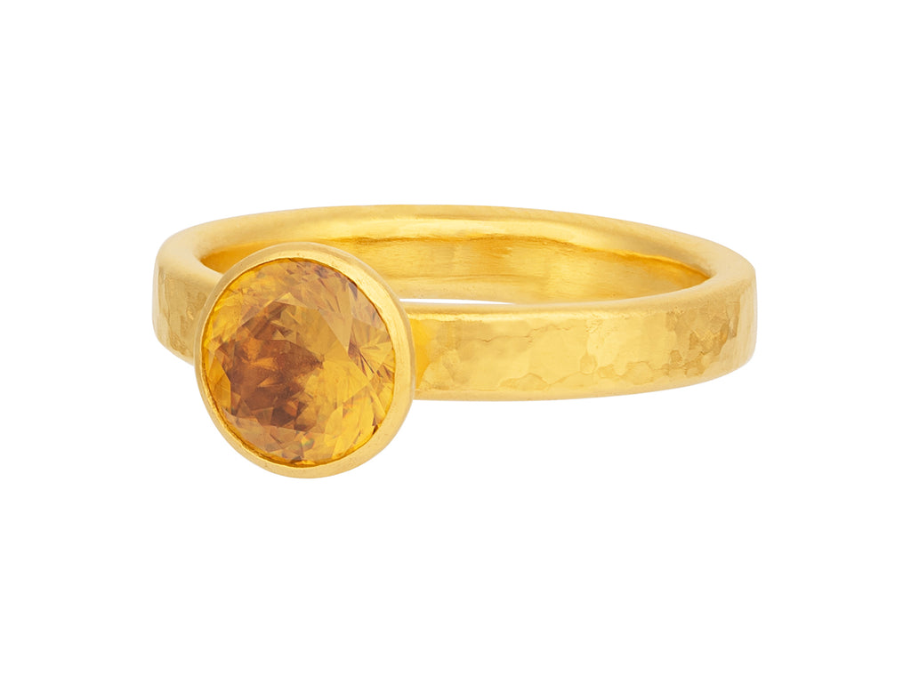 GURHAN, GURHAN Prism Gold Sphene Cocktail Ring, 8mm Round Stone