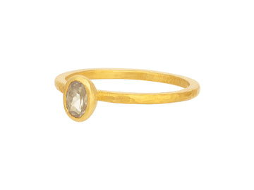 GURHAN, GURHAN Prism Gold Sapphire Stacking Ring, 6x4mm Oval