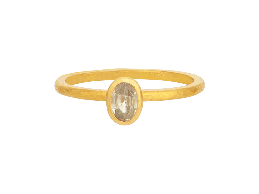 GURHAN, GURHAN Prism Gold Sapphire Stacking Ring, 6x4mm Oval