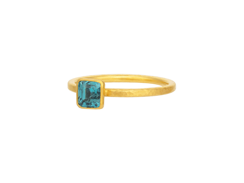 GURHAN, GURHAN Prism Gold Topaz Stacking Ring, 5mm Square Stone