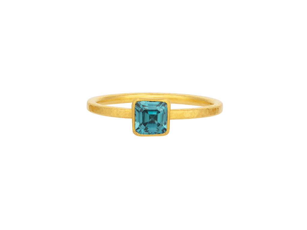 GURHAN, GURHAN Prism Gold Topaz Stacking Ring, 5mm Square Stone