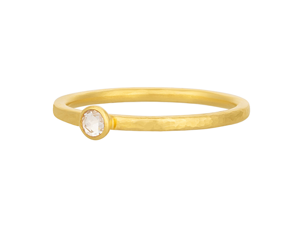 GURHAN, GURHAN Prism Gold Diamond Stacking Ring, 3mm Round Stone