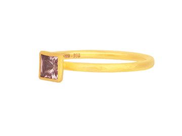 GURHAN, GURHAN Prism Gold Sapphire Stacking Ring, 5mm Square