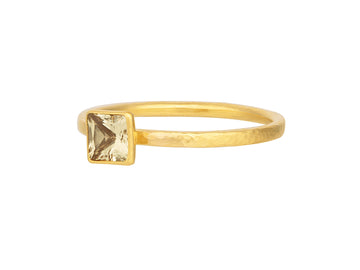 GURHAN, GURHAN Prism Gold Sapphire Stacking Ring, 5mm Square