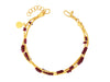 GURHAN, GURHAN Rain Gold Beaded Multi-Strand Bracelet, Triple-Strand, Gold Tubes, Ruby