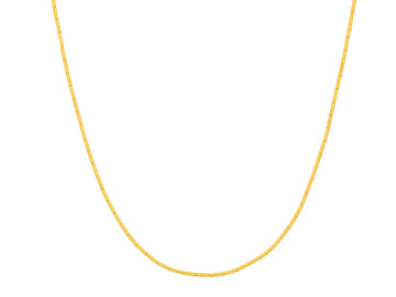 GURHAN, GURHAN Rain Gold Beaded Short Necklace, Thin Gold Tubes, 16"