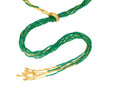 GURHAN, GURHAN Rain Gold Lariat Long Necklace, 7-Strand Beaded, Emerald and Diamond