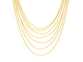 GURHAN, GURHAN Rain Gold Multi-Strand Short Necklace, 7-Strand, No Stone