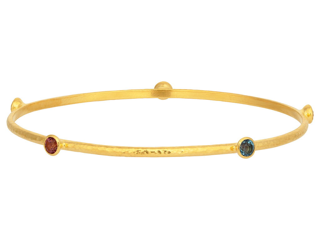 GURHAN, GURHAN Rain Gold Topaz Stacking Bangle Bracelet, 5-Stone