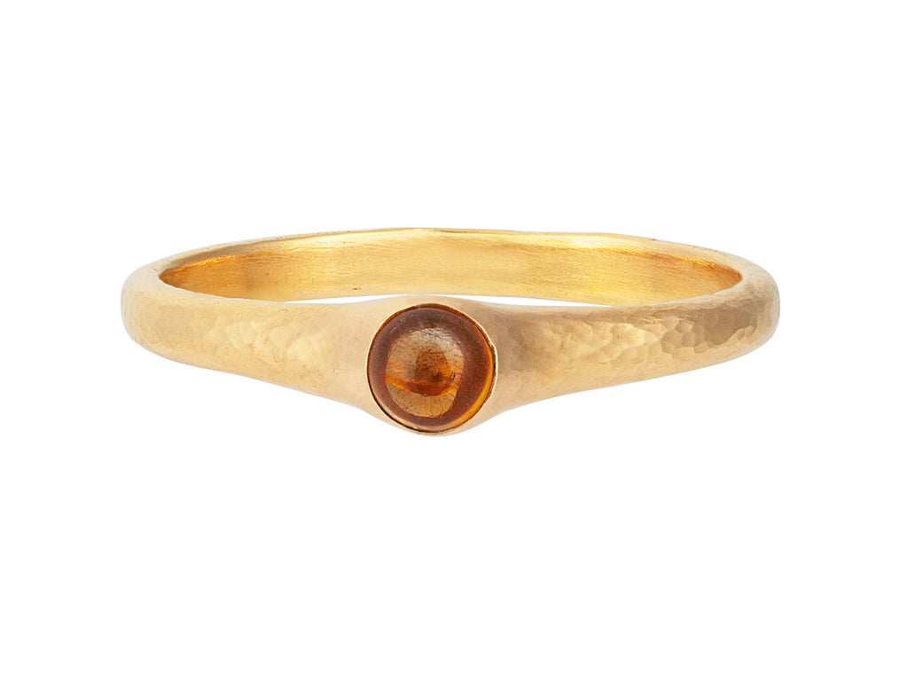 GURHAN, GURHAN Rain Gold Citrine Stacking Ring, 4mm Round Stone