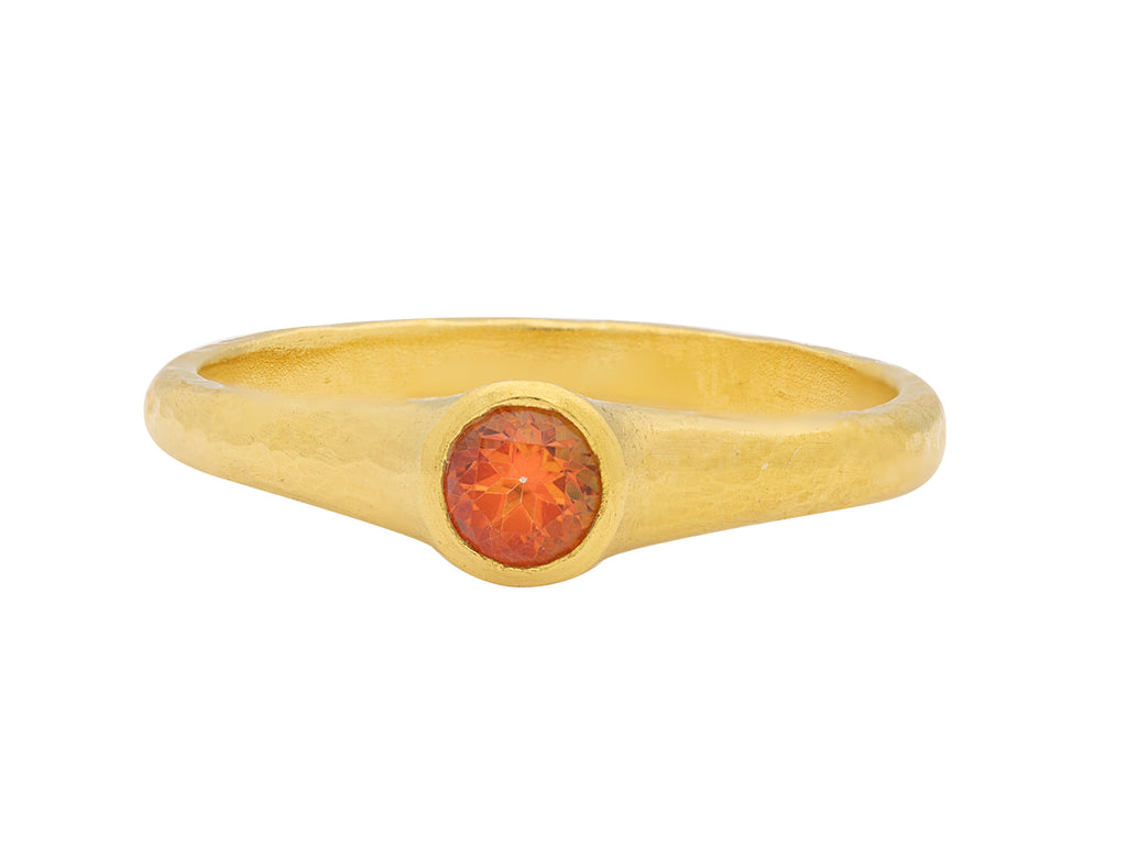 GURHAN, GURHAN Rain Gold Topaz Stacking Ring, 4mm Round Stone