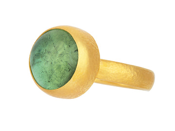 GURHAN, GURHAN Rune Gold Stone Cocktail Ring, 14mm Round, Tourmaline