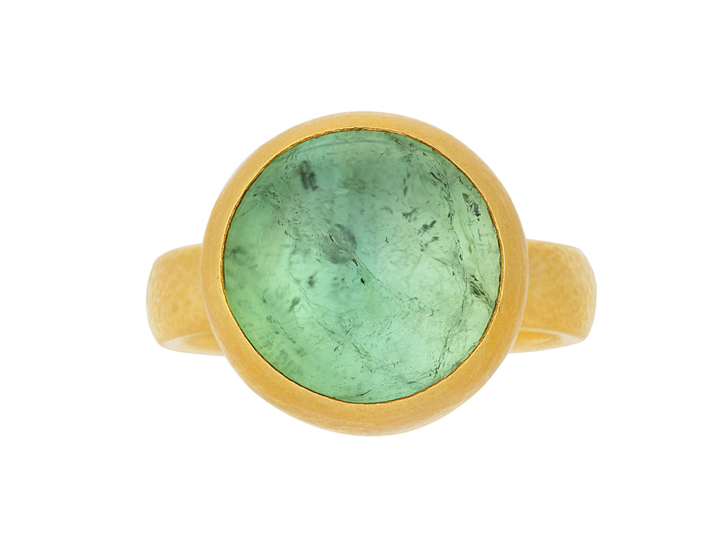 GURHAN, GURHAN Rune Gold Stone Cocktail Ring, 14mm Round, Tourmaline