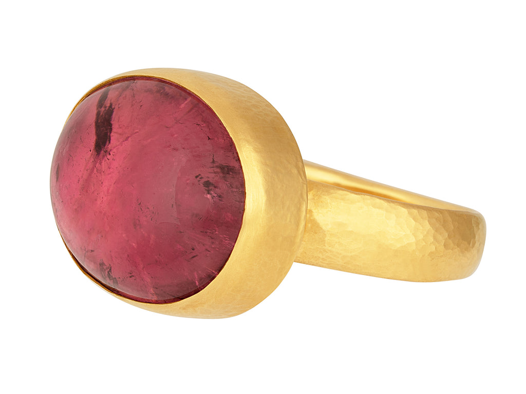 GURHAN, GURHAN Rune Gold Tourmaline Cocktail Ring, 20x16mm Oval