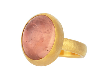 GURHAN, GURHAN Rune Gold Stone Cocktail Ring, 16x12mm Oval, Tourmaline