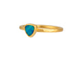 GURHAN, GURHAN Rune Gold Stone Stacking Ring, 5mm Triangle, Opal