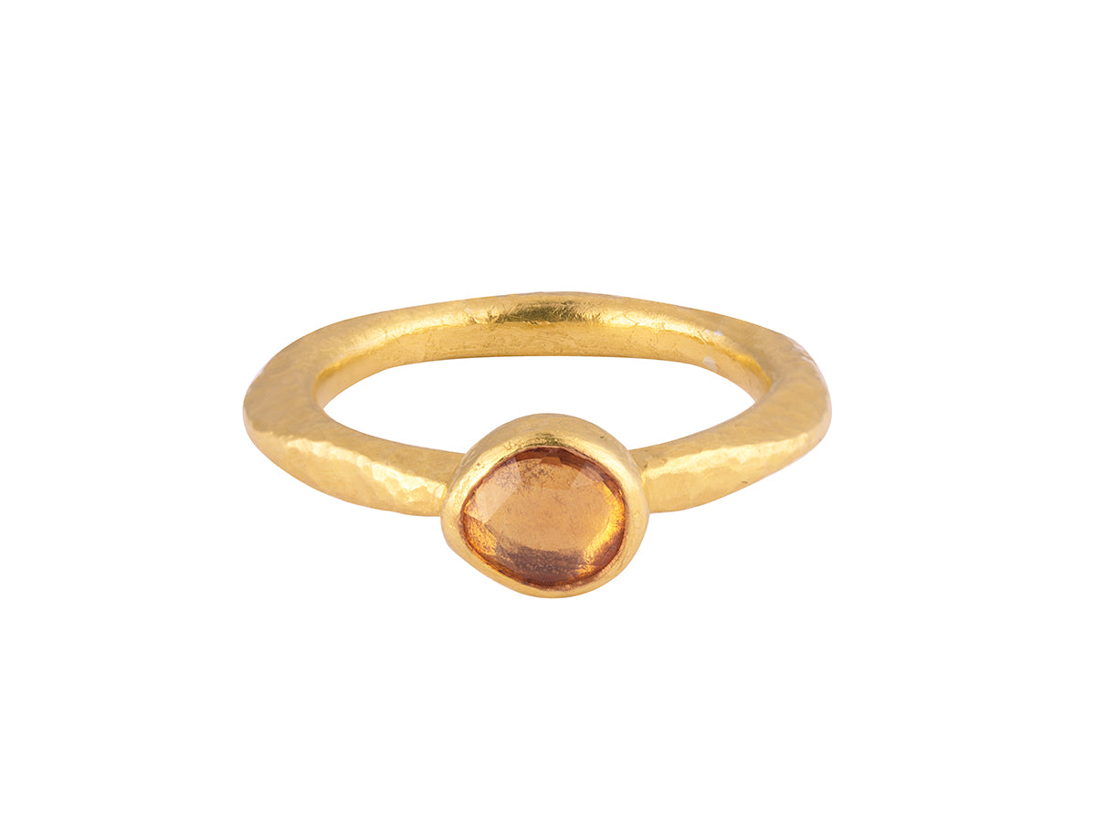 GURHAN, GURHAN Skittle Gold Stacking Ring, Small, Sapphire