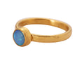 GURHAN, GURHAN Skittle Gold Stone Stacking Ring, 6mm Round, Opal