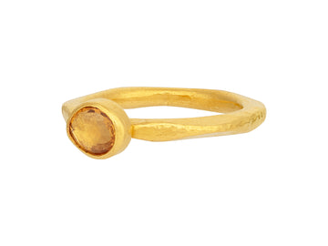 GURHAN, GURHAN Skittle Gold Sapphire Stacking Ring, Small Oval Stone