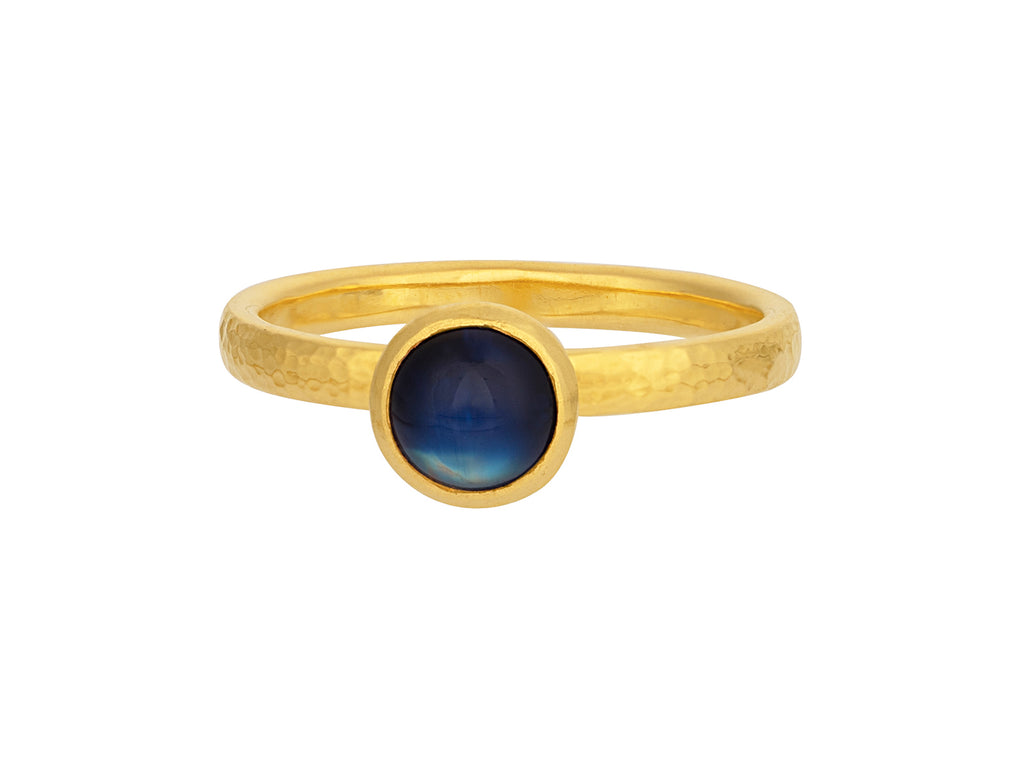 GURHAN, GURHAN Skittle Gold Moonstone Stacking Ring, 6mm Round