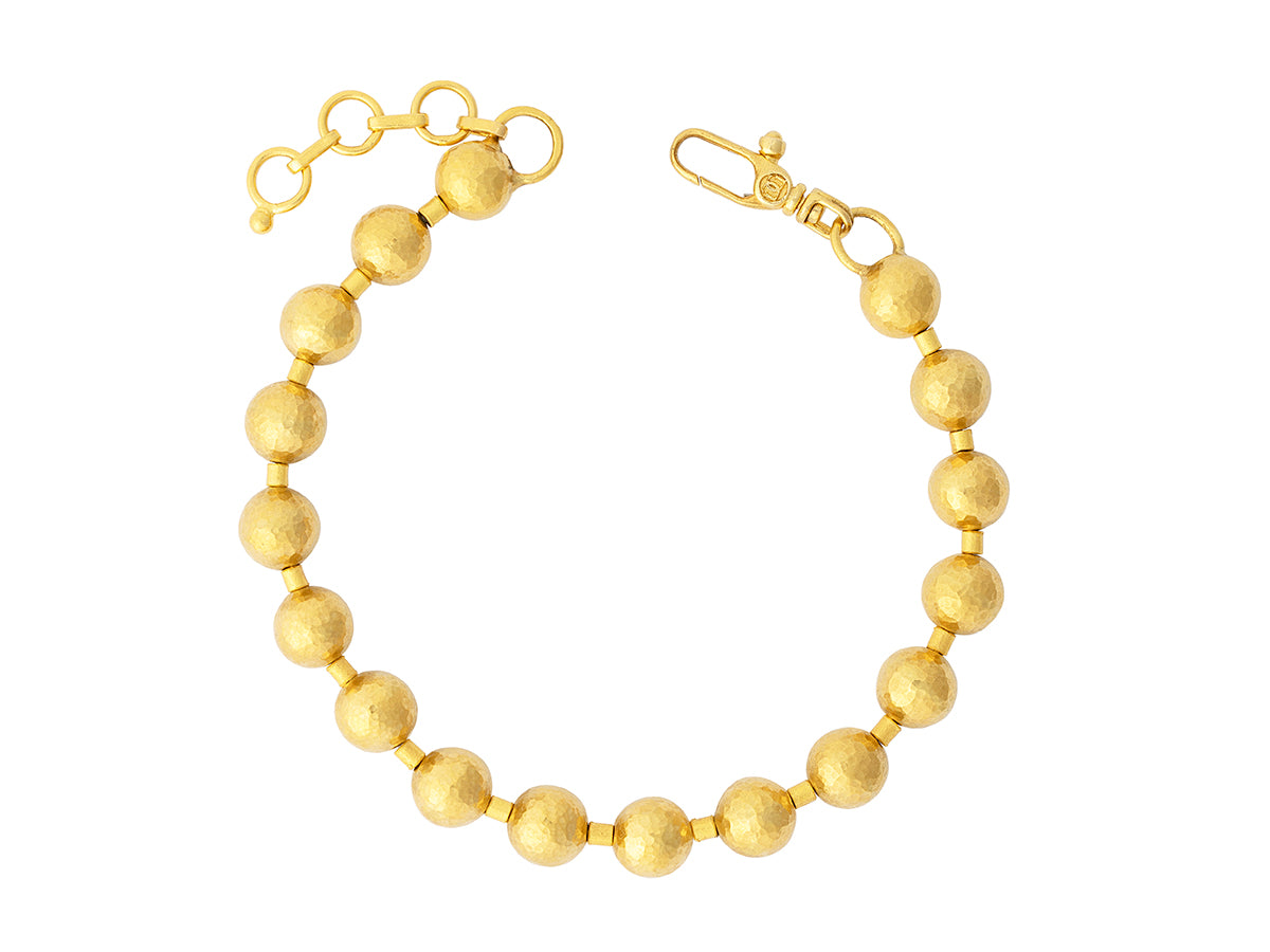 GURHAN, GURHAN Spell Gold All Around Single-Strand Bracelet, 8mm Gold Balls, No Stone