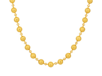 GURHAN, GURHAN Spell Gold Diamond Single Short Necklace, 8mm Balls