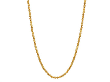 GURHAN, GURHAN Spell Gold Single Strand Necklace, Mixed Shape Gold Beads, No Stone