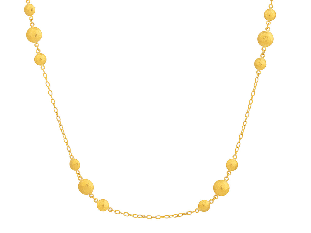 GURHAN, GURHAN Spell Gold Station Short Necklace, Short Clustered Lentil