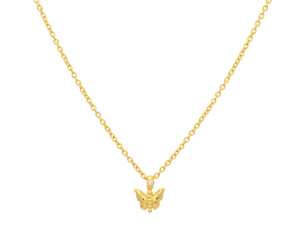 GURHAN, GURHAN Spell Gold Pendant Necklace, Small Butterfly