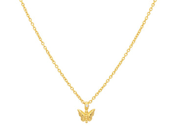 GURHAN, GURHAN Spell Gold Pendant Necklace, Small Butterfly