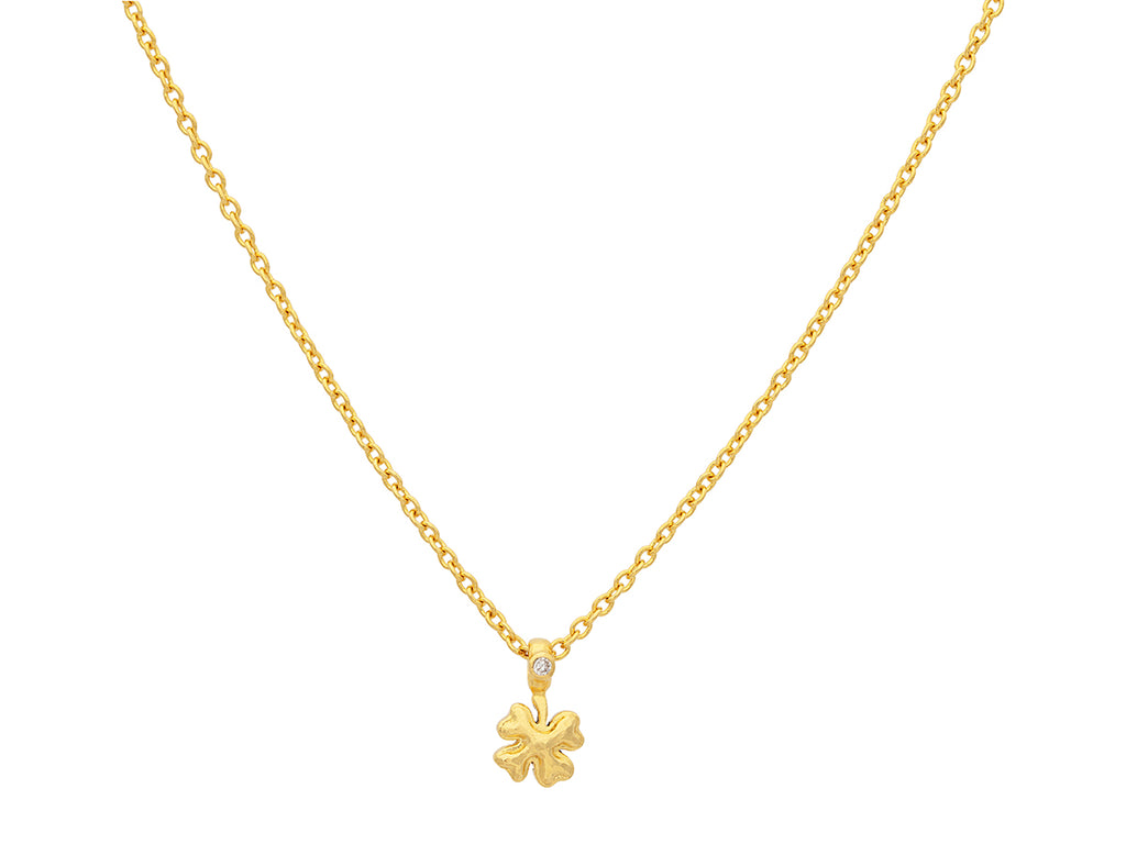 GURHAN, GURHAN Spell Gold Pendant Necklace, Small Clover