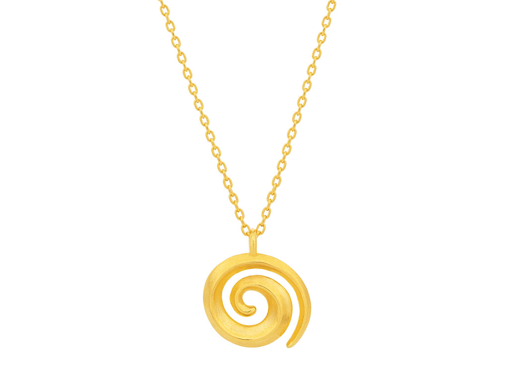 GURHAN, GURHAN Spell Gold Pendant Necklace, Spiral