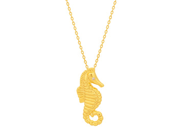 GURHAN, GURHAN Spell Gold Pendant Necklace, Seahorse