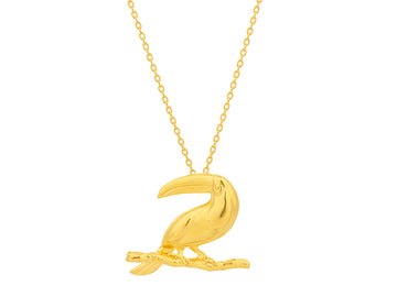 GURHAN, GURHAN Spell Gold Pendant Necklace, Toucan