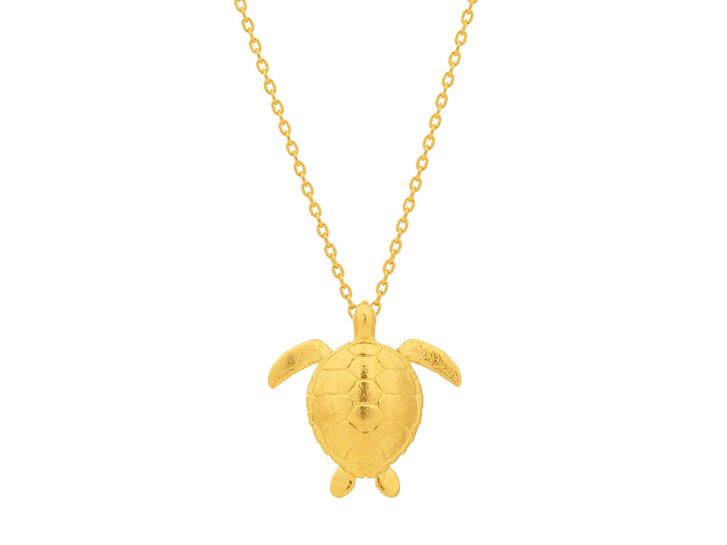 GURHAN, GURHAN Spell Gold Pendant Necklace, Turtle