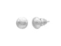 GURHAN, GURHAN Spell Sterling Silver Post Stud Earrings, 8mm Round Lentil Shape, No Stone