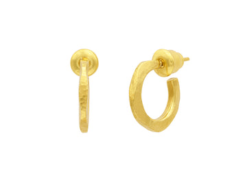 GURHAN, GURHAN Thor Gold Hoop Earrings, 15mm Round