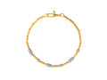 GURHAN, GURHAN Vertigo Gold Beaded Single-Strand Bracelet, Six Pave Sections, Diamond