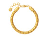GURHAN, GURHAN Vertigo Gold Beaded Single-Strand Bracelet, 6.5mm Hammered Beads, Diamond Accents