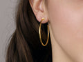 GURHAN, GURHAN Vertigo Gold Post Hoop Earrings, 40mm Round, No Stone