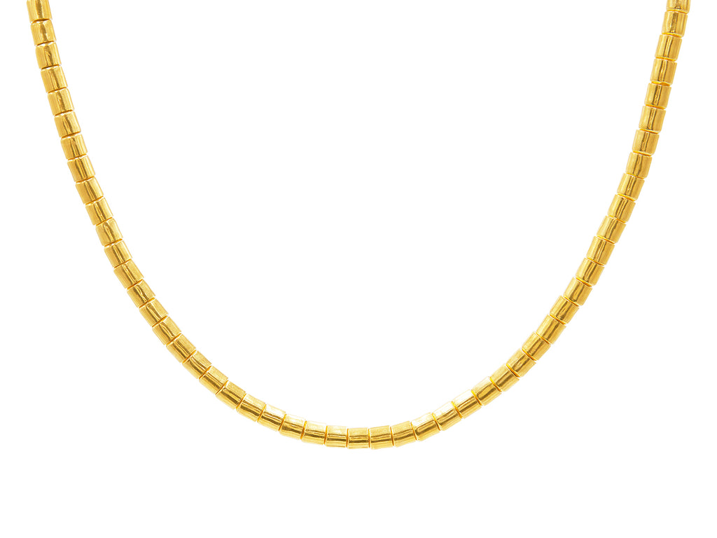 GURHAN, GURHAN Vertigo Gold Single-Strand Beaded Short Necklace, 5.5mm Smooth Beads